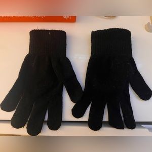 Black winter women’s gloves one size